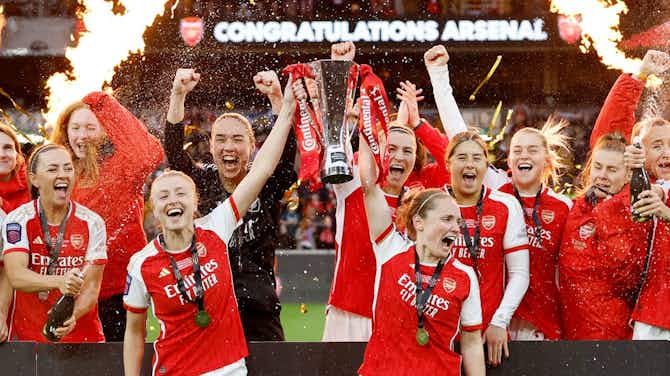 Preview image for Arsenal beat Chelsea to win Women’s League Cup after Frida Maanum collapse