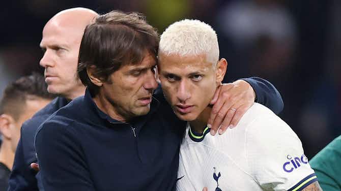 Preview image for Richarlison denies Antonio Conte ‘mutiny’ and issues apology to former Tottenham manager