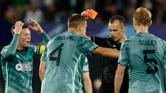 Preview image for Feyenoord 2-0 Celtic: Gustaf Lagerbielke and Odin Thiago Holm sent off in dismal Champions League loss