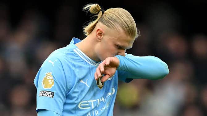 Preview image for Erling Haaland injury: Man City striker suffers new muscle issue ahead of FA Cup semi-final vs Chelsea