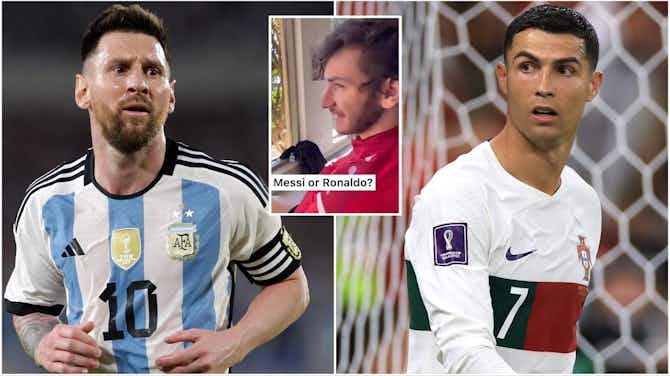 Preview image for Khvicha Kvaratskhelia gives 'perfect answer' to Cristiano Ronaldo vs Lionel Messi debate