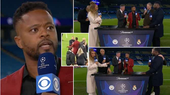 Preview image for Patrice Evra swore on CBS Sports when opening up about clash with Man City staff