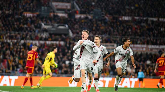 Imagen de vista previa para Leverkusen supera a la Roma y se acerca a la final de la Europa League