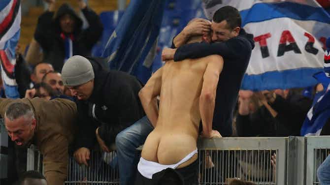 Preview image for 🎥 Sampdoria striker gets clothes ripped off after 99th minute goal