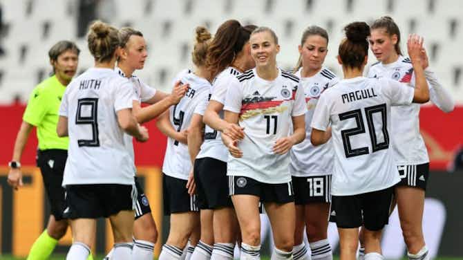 Vorschaubild für Auslosung der EURO 2022: DFB-Frauen mit machbarer Gruppe