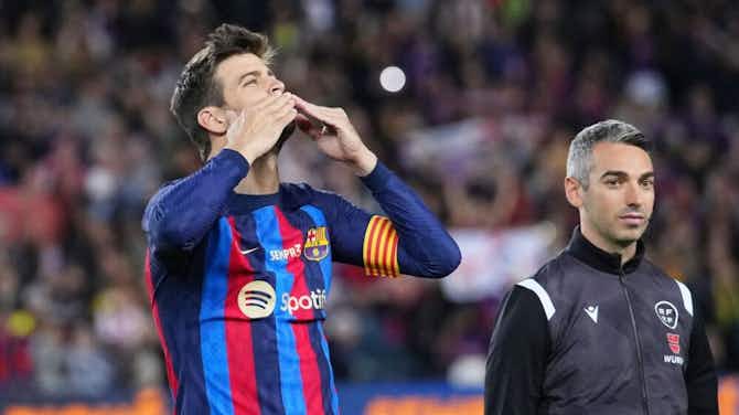 Anteprima immagine per 🎥 "Tornerò in futuro": l'ovazione del Camp Nou per l'addio di Piqué ❤️