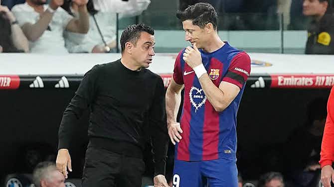 Vorschaubild für Barça: Xavi tätigt unerwartete Aussage über Robert Lewandowski