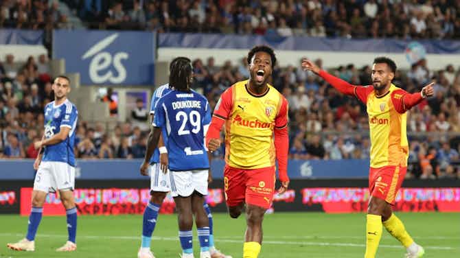 Preview image for PLAYER RATINGS | Strasbourg 0 – 1 Lens: Elye Wahi opens his account before Arsenal’s Champions League clash