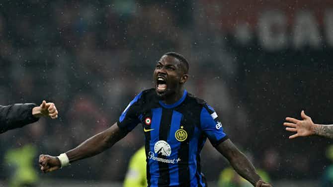 Preview image for Marcus Thuram thanks Thierry Henry for helping him win title with Inter Milan