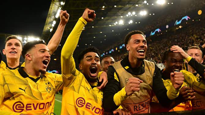 Preview image for PLAYER RATINGS | Borussia Dortmund 4-2 Atletico Madrid: Julian Brandt masterclass puts BVB in Champions League semi-final
