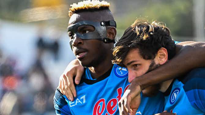 Preview image for Victor Osimhen and Khvicha Kvaratskhelia reach new heights in Napoli’s Spezia win