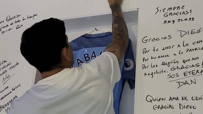 Imagen de vista previa para El mensaje de Germán Cano a Maradona en Qatar