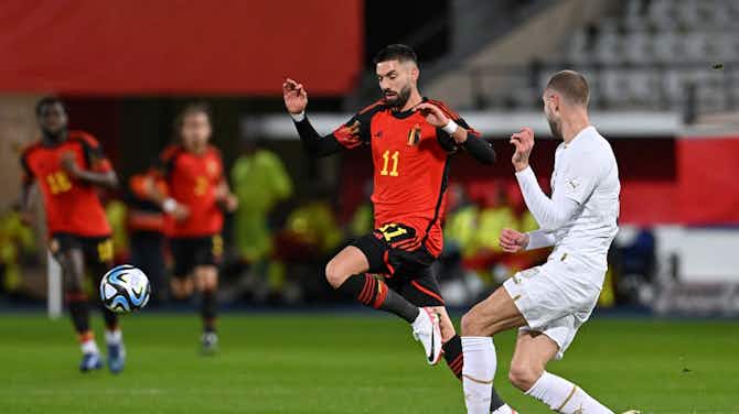 Imagen de vista previa para Yannick Carrasco convirtió un gol en su primera titularidad como capitán de Bélgica
