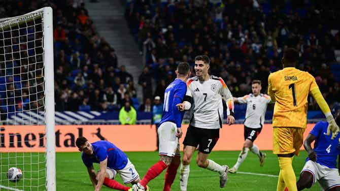 Imagen de vista previa para Kai Havertz aumentó la ventaja ante Francia: alcanzó los 15 goles con Alemania