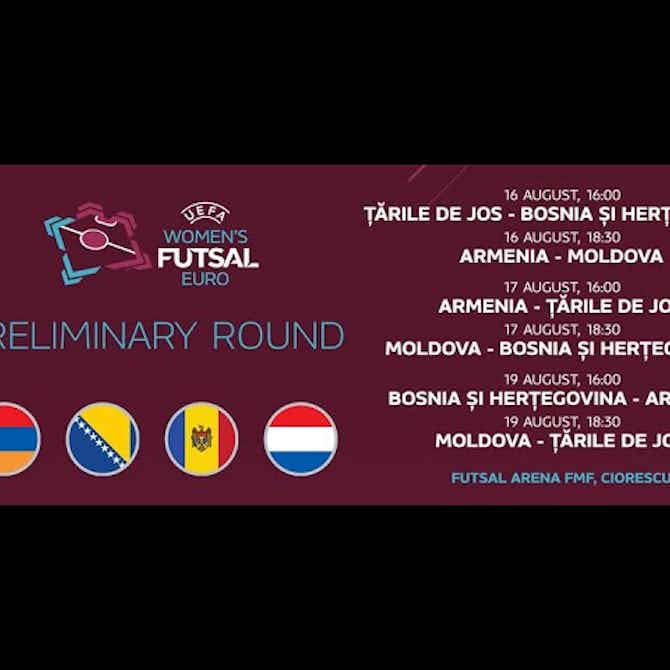 Vorschaubild für LIVE! Netherlands – Bosnia and Herzegovina, preliminariile CE de futsal feminin 2021/22