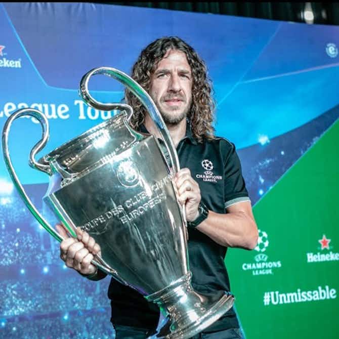 Imagen de vista previa para Heineken trae el trofeo de la Champions League a Ecuador junto a las leyendas Carles Puyol y Javier Mascherano