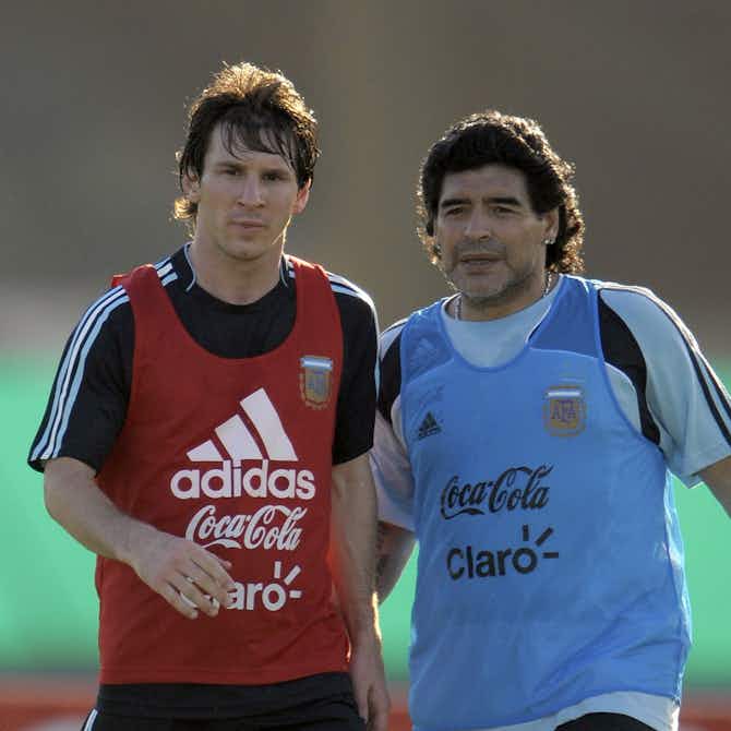 Preview image for Video: Footage of Messi and Maradona passing to each other emerges