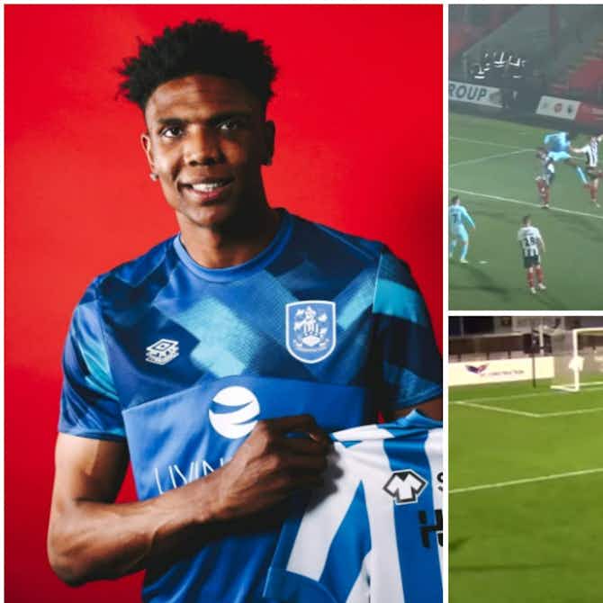 Preview image for Kyle Hudlin to Huddersfield: Footage of Britain's tallest footballer in action