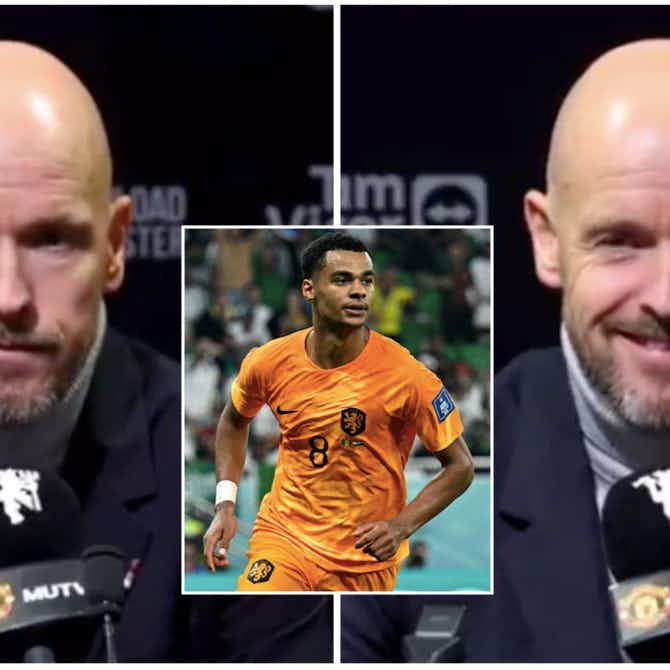 Preview image for Man Utd transfers: Erik ten Hag's reaction when asked about January target