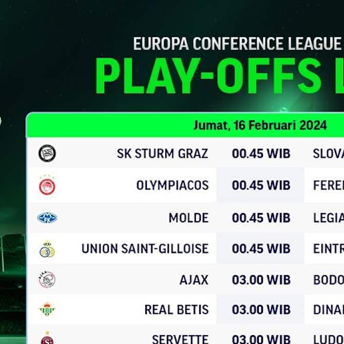 Pratinjau gambar untuk Jadwal Live Streaming UEFA Conference League 2023/2024 Playoff 16 Besar di Vidio