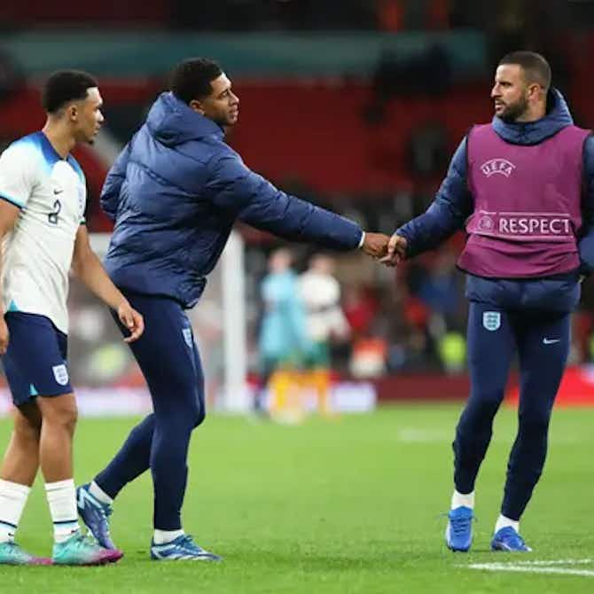Preview image for “A quarterback at right-back” – Kyle Walker issues praise for Liverpool and England positional rival