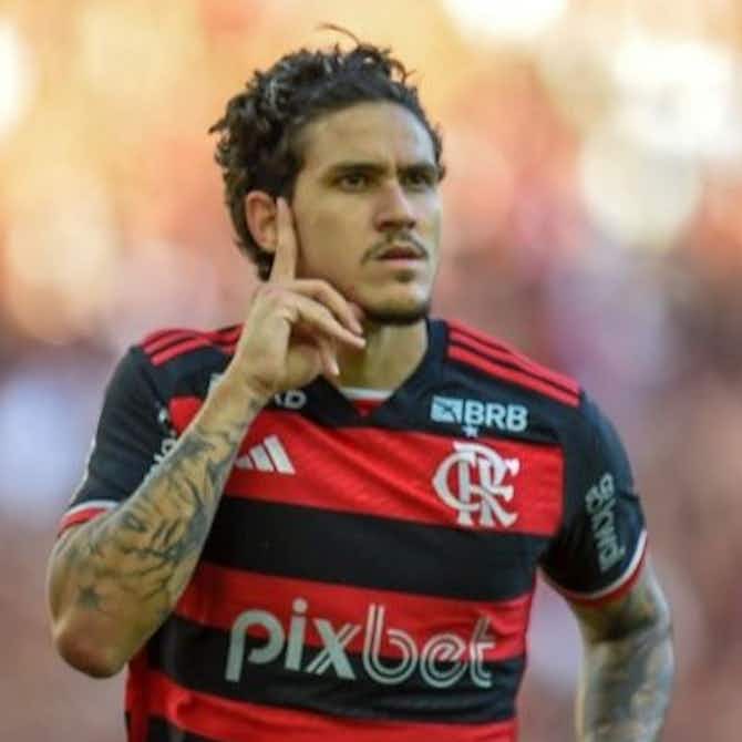 Imagem de visualização para Pedro pode alcançar Gabigol em marca curiosa contra o Palmeiras neste domingo