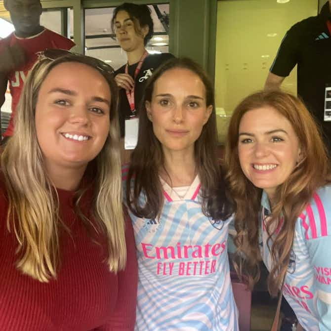 Preview image for Natalie Portman shares her son’s love for Arsenal after Emirates Stadium visit