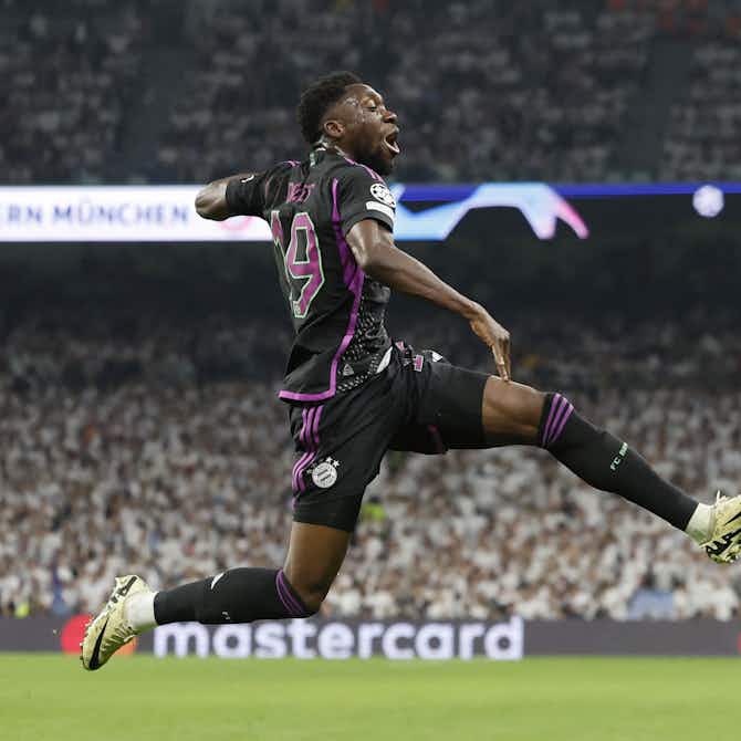Preview image for 👀 Real Madrid-linked Alphonso Davies stuns Bernabéu with UCL rocket 🚀