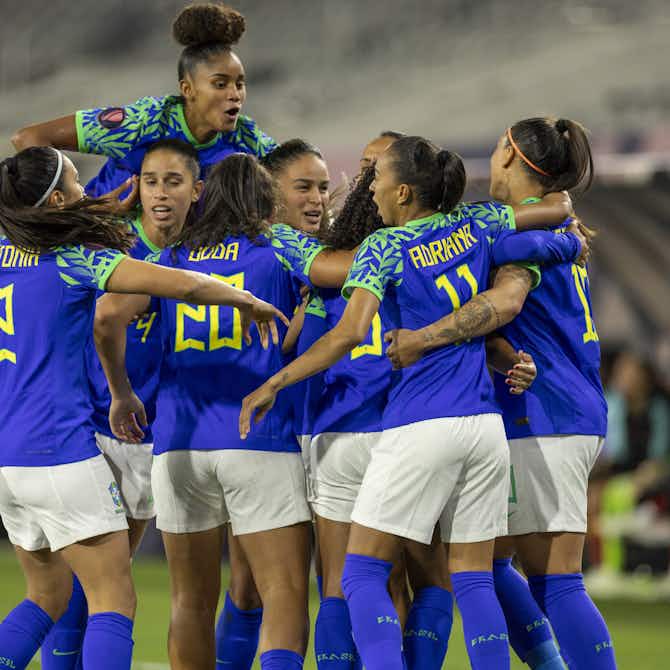 Imagem de visualização para Brasil vence a Colômbia e se classifica para as quartas da Copa Ouro Feminina