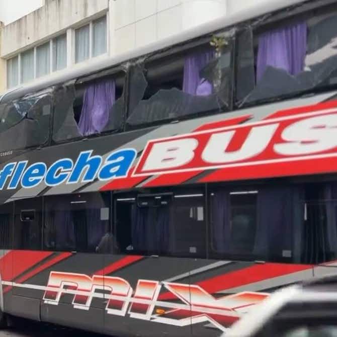 Imagem de visualização para Ônibus do Peñarol tem vidros quebrados em acidente na Argentina