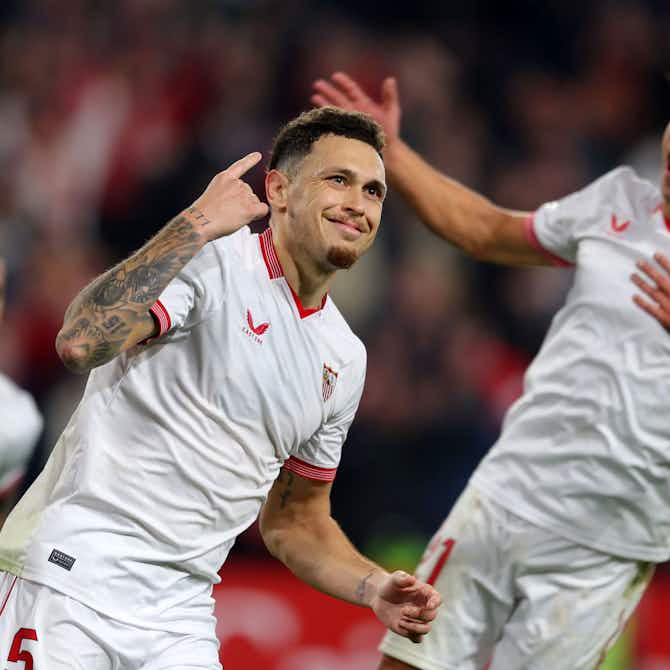 Preview image for Sevilla Injury Update: Lucas Ocampos returns to training ahead of Real Madrid clash