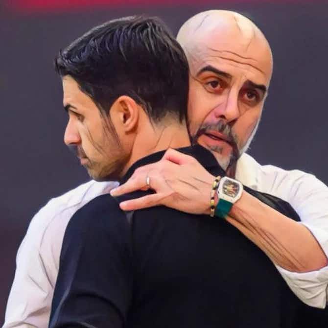 Preview image for Arteta says Guardiola the best coach in the world by a mile