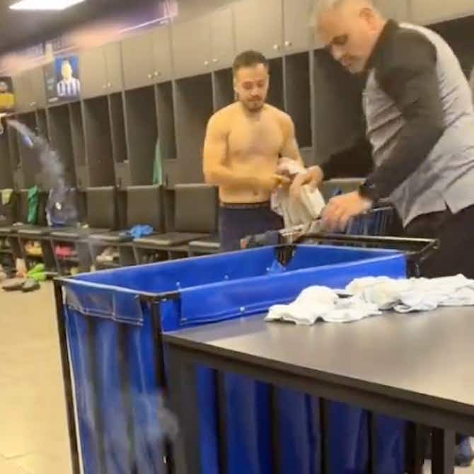 Preview image for Video: Mario Balotelli throws lighted firework inside the dressing room