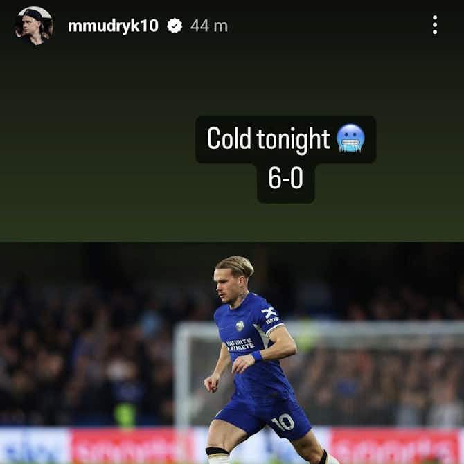 Preview image for (Image): “Cold tonight” – Mykhailo Mudryk posts on Instagram after big win