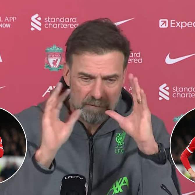 Preview image for (Video) Klopp comments on Salah and Nunez’s form after lackluster derby display