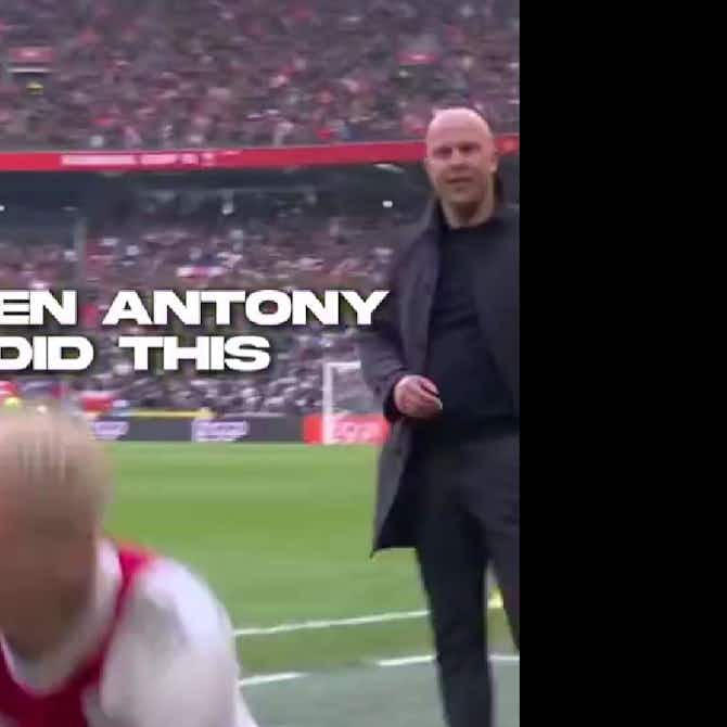 Preview image for (Video) Watch how Arne Slot dealt with Man Utd’s Antony theatrics during Ajax days