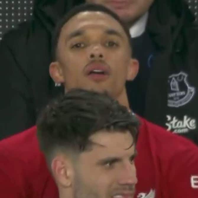 Preview image for (Video) Watch what Trent was doing on Liverpool bench during dire Everton scenes