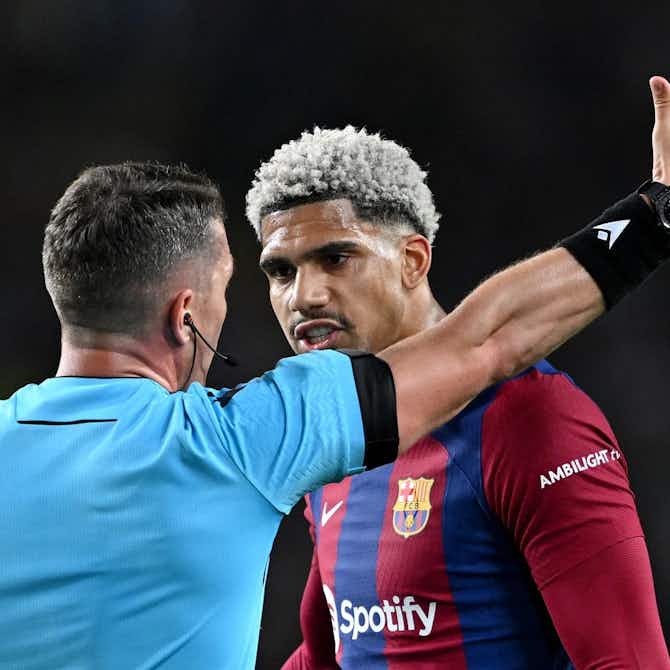 Preview image for Barcelona star potentially lucky to escape ban after hand gesture towards referee