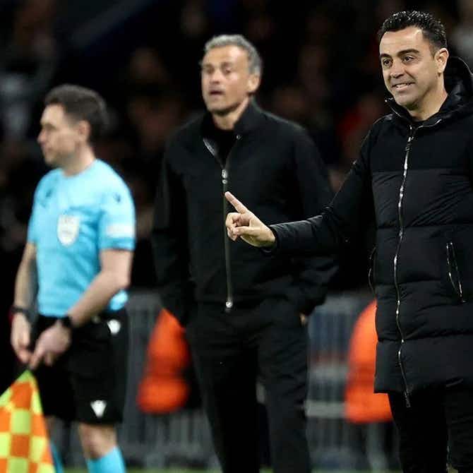 Preview image for Paris Saint-Germain manager Luis Enrique makes appeal to Xavi Hernandez after Barcelona exit