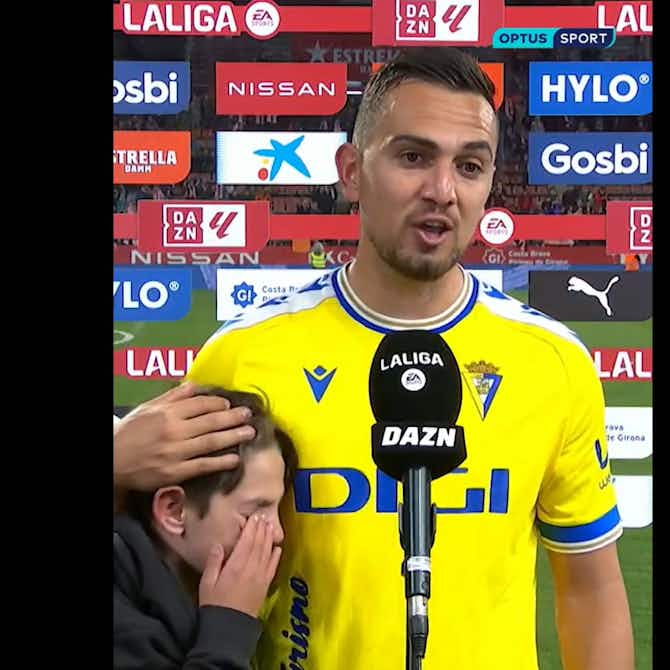 Preview image for WATCH: Heartwarming moment Cadiz star comforts young fan after 4-1 defeat to Girona