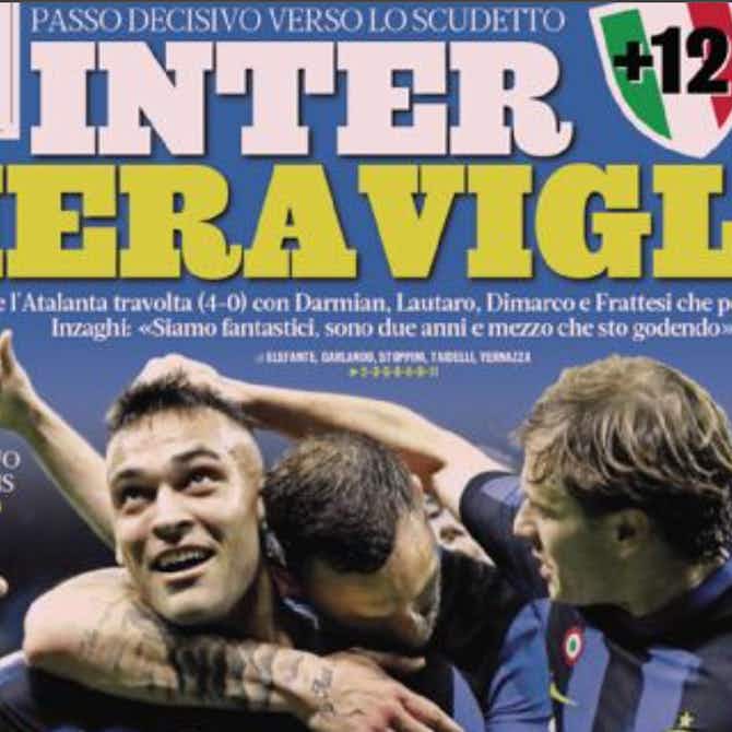 Preview image for Today’s Papers – Inter demolish Atalanta, Napoli are back