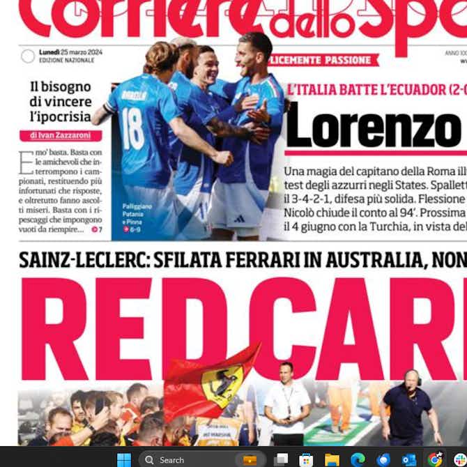 Preview image for Today’s Papers – Italy beat Ecuador, Mou cancels Tiago Pinto