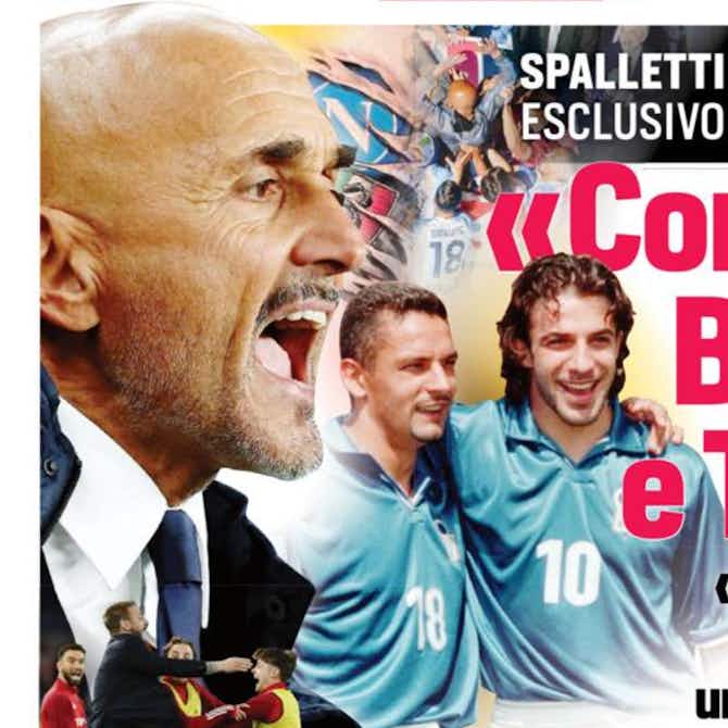 Preview image for Today’s Papers – Spalletti calls Baggio and Totti, Milan hit brakes