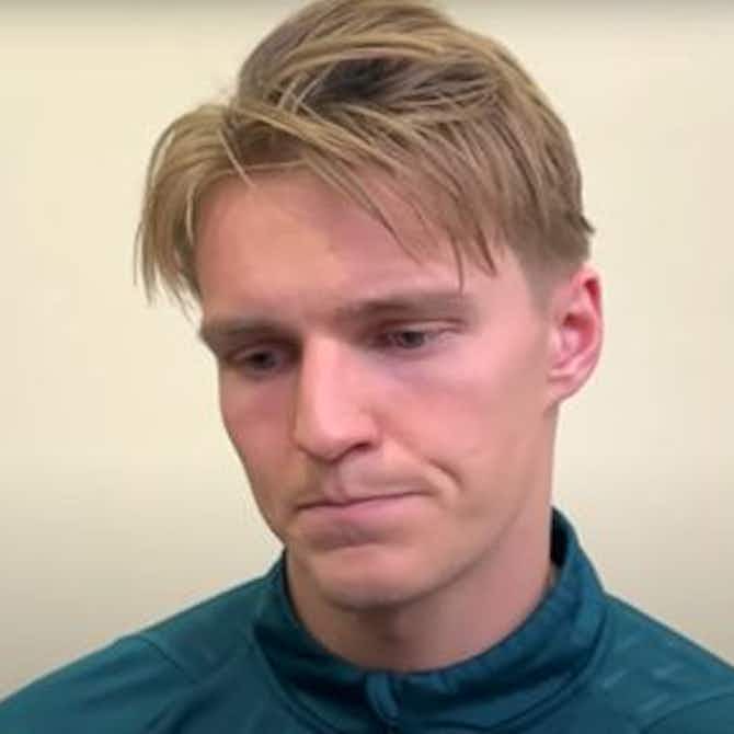 Preview image for WATCH: Odegaard says Arsenal can ‘still do something very special’ this season following Champions League exit