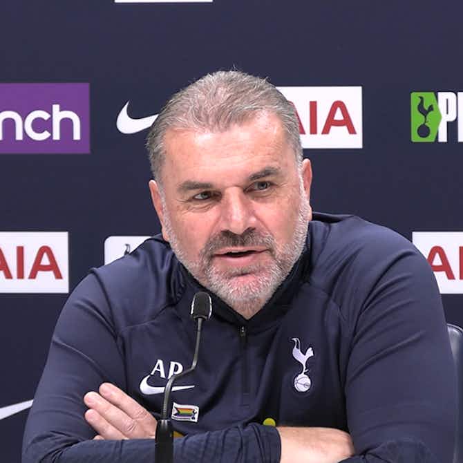 Preview image for WATCH: Postecoglou responds to Ben White’s efforts to distract Vicario in north London derby