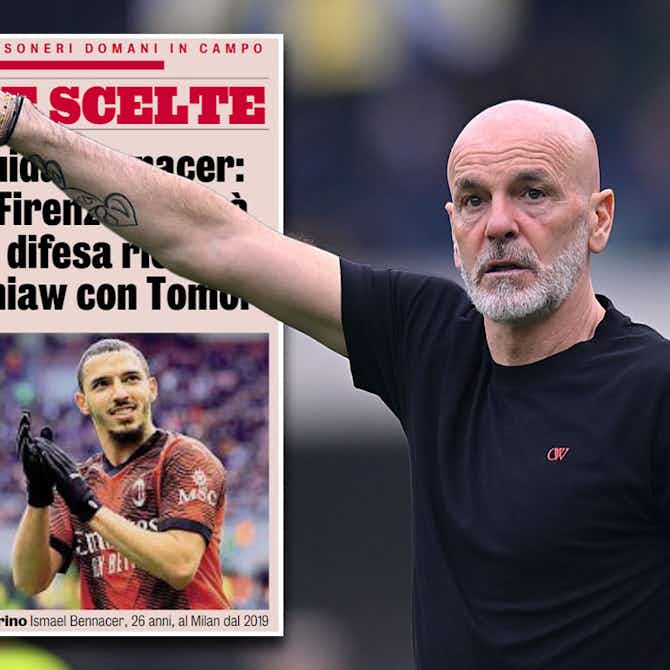 Preview image for GdS: Probable Milan XI to face Fiorentina – Bennacer from start; right-wing battle