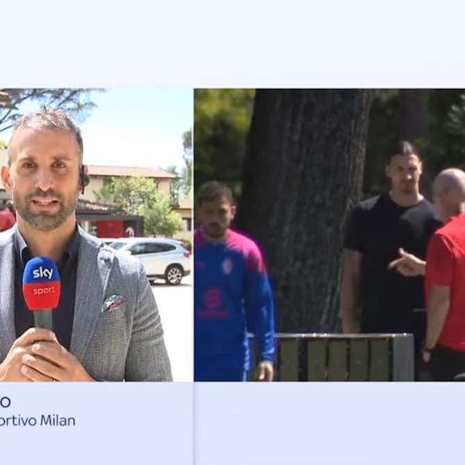 Preview image for Sky: Ibrahimovic follows training at Milanello – discussions with Pioli and Moncada