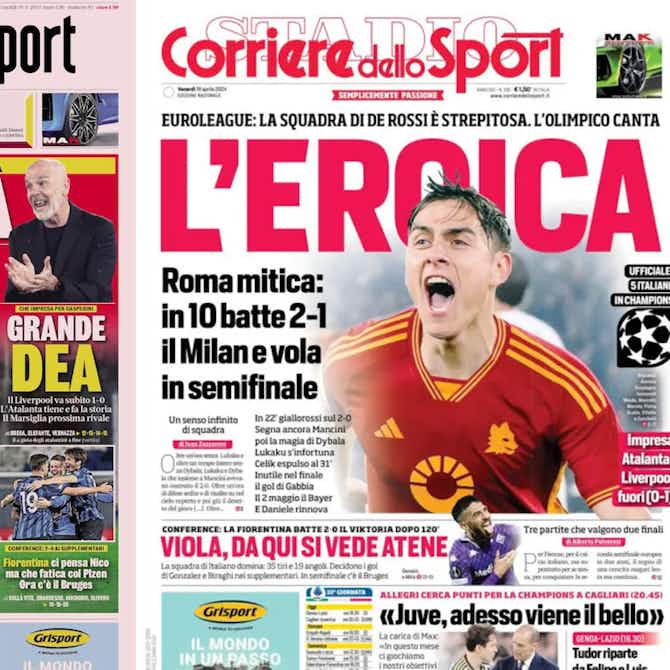 Preview image for Gallery: ‘Milan in hell’, ‘Pioli: end of the road’ – Today’s front pages in Italy