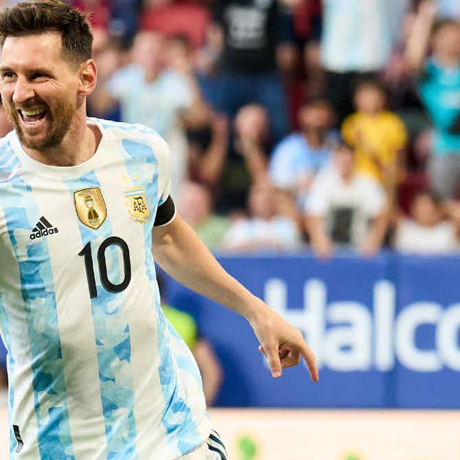 Pratinjau gambar untuk Luapan Emosi Lionel Messi Usai Cetak Lima Gol Bersama Argentina