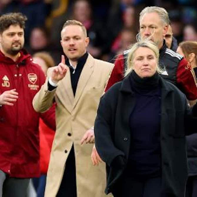 Preview image for Chelsea’s Emma Hayes criticises ‘male aggression’ of Arsenal’s Jonas Eidevall